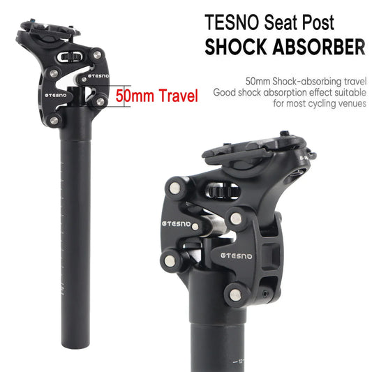 TESNO MTB Bicycle Shock Absorber Seatpost Bike Seat Post Dropper Manual Travel Height Suspension 27.2/30.9/31.6Mm Bike Seat Tube