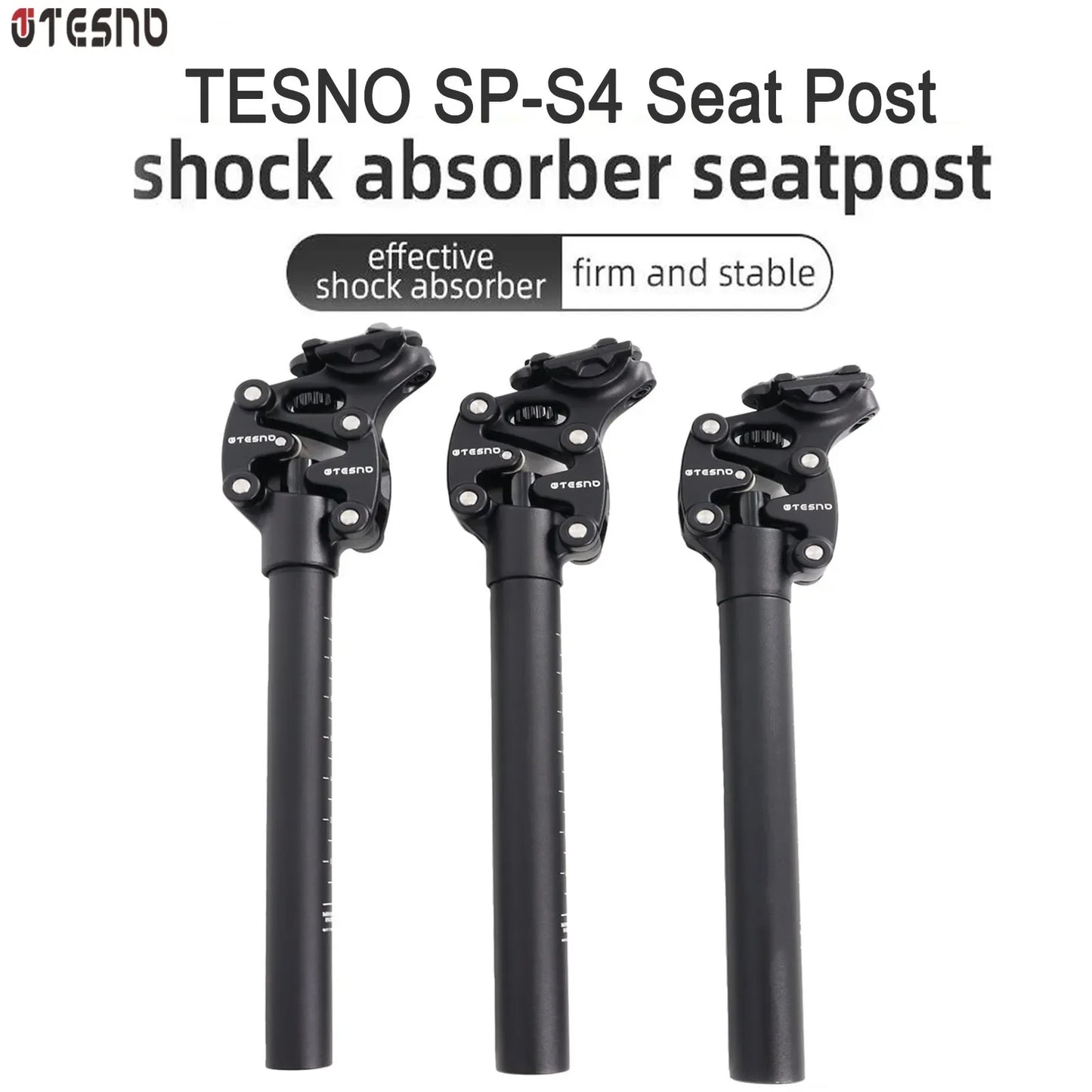 TESNO MTB Bicycle Shock Absorber Seatpost Bike Seat Post Dropper Manual Travel Height Suspension 27.2/30.9/31.6Mm Bike Seat Tube