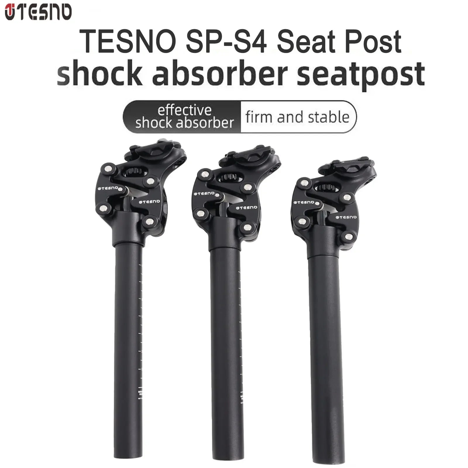 TESNO MTB Bicycle Shock Absorber Seatpost Bike Seat Post Dropper Manual Travel Height Suspension 27.2/30.9/31.6Mm Bike Seat Tube